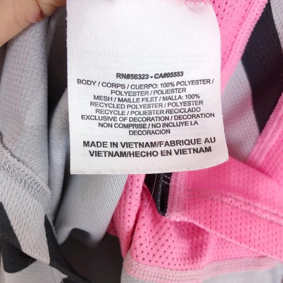Nike Dri-Fit Pink Grey Patterned Athletic Tank Top - Picture 7 of 8